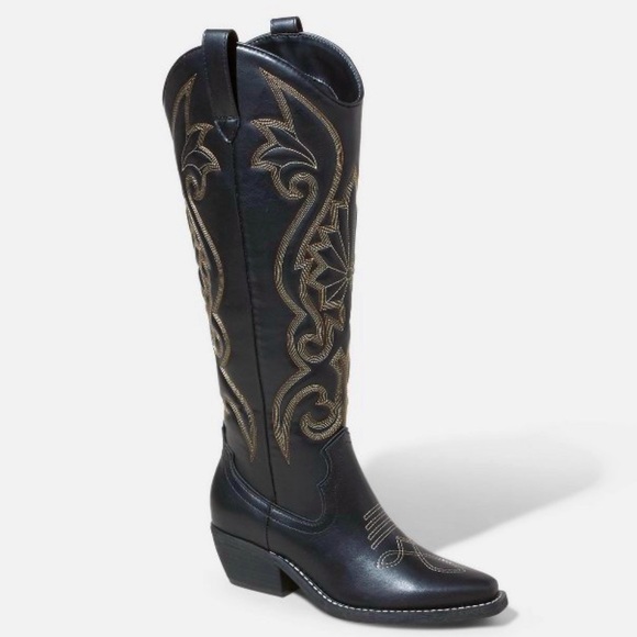 š¤ NO OFFERS LAST PAIR! EMBROIDERED WESTERN BOOTS - Picture 1 of 16